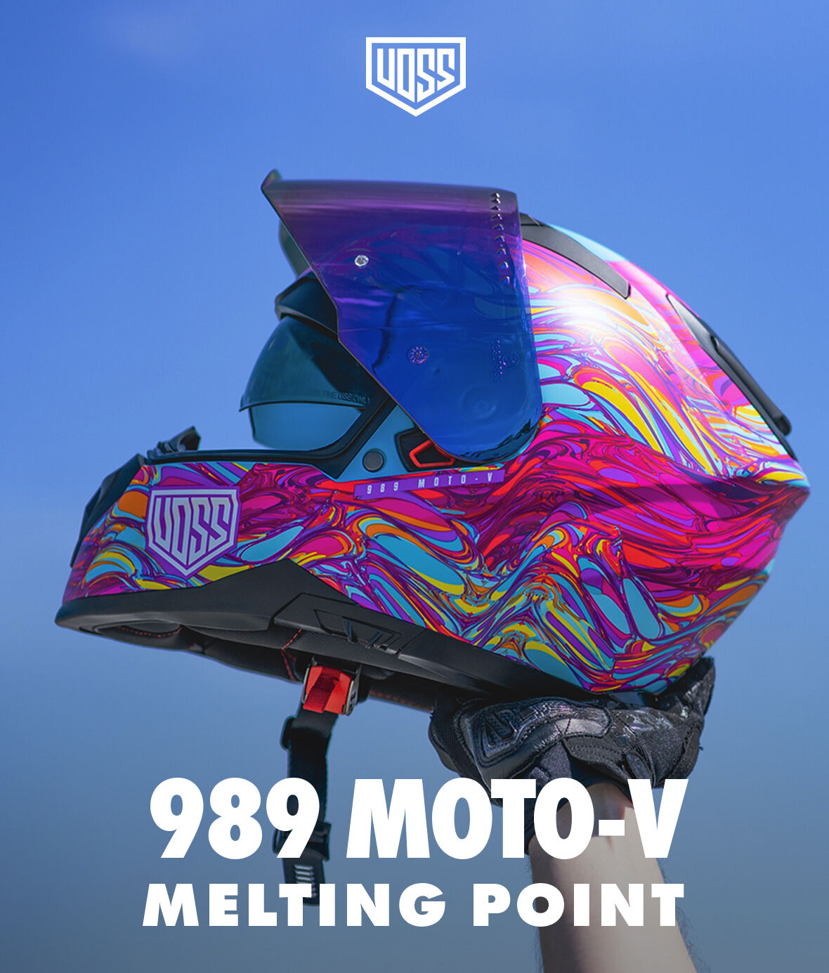 Voss 989 Moto-V Roy Cleo Helmet