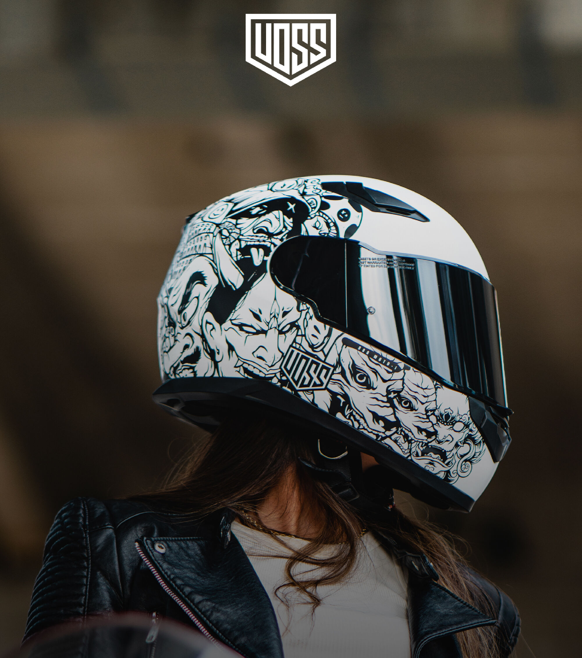 Voss 989 Moto-V Roy Cleo Helmet